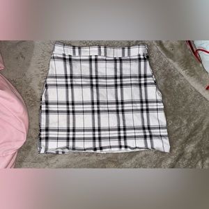 Plaid mini skirt
